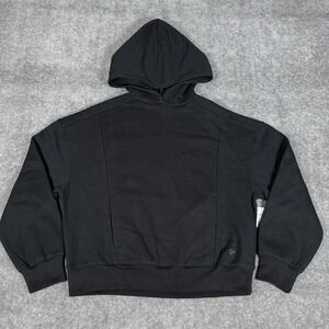 NWT Tech Gear Hoodie Girls Large 10/12 Black Ultra Soft Fleece Pullover